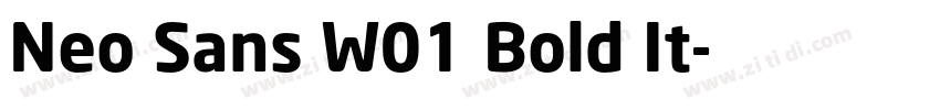 Neo Sans W01 Bold It字体转换